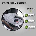 Two gray leak free pads for toddler travel