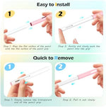 MoKo pink clear silicone stylus jacket showing daily scratch and dirt defense capabilities.