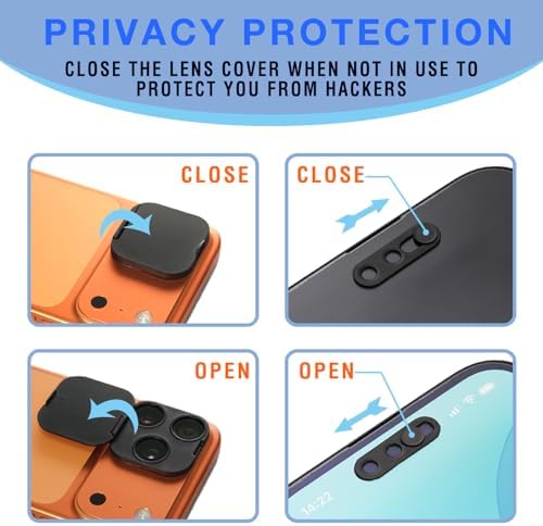 Durable lightweight plastic physical camera blocker device illustration