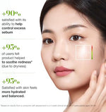 Anua blemish and redness care routine kit demonstrating the correct order of product application.