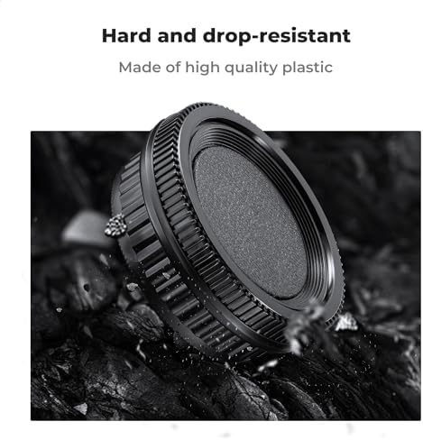 Premium camera sensor protection body cap showing secure snap in lock mechanism for Pentax