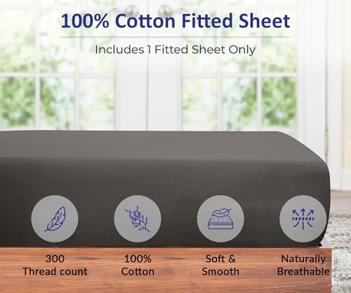 Royale Linens fitted sheet showing deep pocket elastic corners
