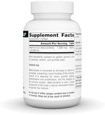 Source Naturals Beta Carotene 250 softgels packaging showing supplement facts panel