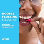 Thin and soft unwaxed dental floss designed for adults with tight teeth.