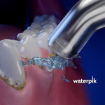 Authentic USA imported Waterpik Pik Pocket dental irrigator heads showing the base connector compatibility details