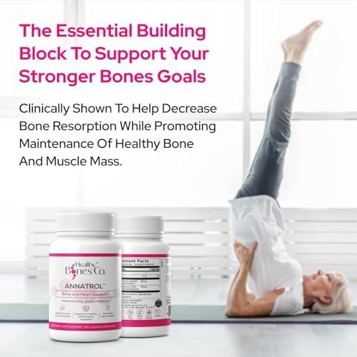 Healthy Bones Company Annatrol bone density supplement capsules showing professional-grade premium ingredients.