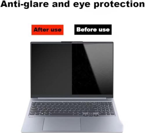 Side angle view showing darkened privacy screen protection