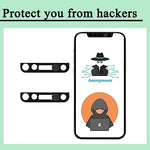 Close up view of the strong adhesive backing on the Peramarl smartphone privacy shield