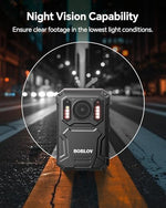 BOBLOV KJ23Pro 2K body camera packaging kit including clips car charger and manual