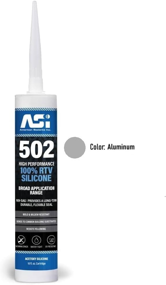Silicone Sealant 100% RTV - 2.8 oz Squeeze Tube -Clear- - Image 8