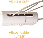 Detailed view of child-resistant locking mechanism on safety cover
