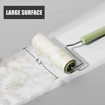 Close up of easy peel sheets on the BomDa pet hair remover roller