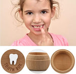 Top view of baby tooth keepsake box with lid