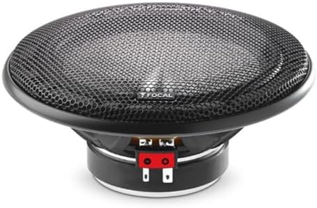 Close up of the aluminum inverted dome tweeter from the Focal Performance series.