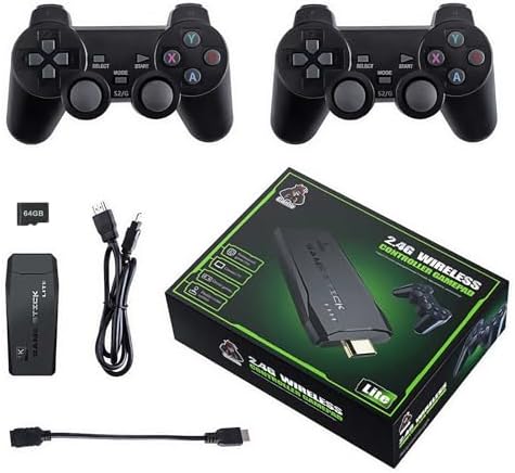 Bshopy gaming stick installation diagram illustrating connection to a television screen HDMI input.