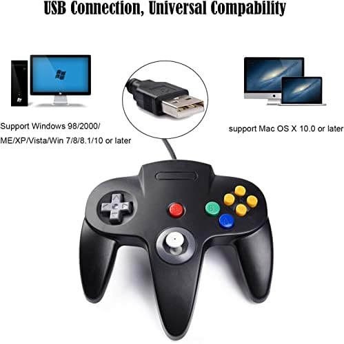 Side profile of the ergonomic third party retro controller showing the sturdy ABS plastic build