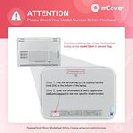 mCover protective notebook cover side view detailing precise cutouts for unrestricted port access