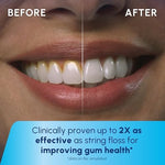 Removable water reservoir of the Waterpik Cordless Pulse for easy cleaning.