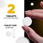 USA imported potassium iodide 150 tablets container side angle