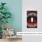 Standard sized 4.5 by 2.76 inches novelty light switch plate layout with included mounting screws