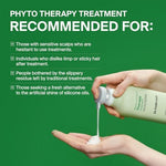 Back label of Dr.FORHAIR Phyto Therapy Treatment listing directions and natural ingredients.
