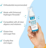 EverSmile AlignerFresh packaging showing bacteria killing and teeth whitening benefits