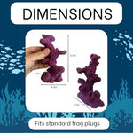 Ocean Aquaria coralline purple torch tower showing staggered plug arrangement for large polyp stony corals