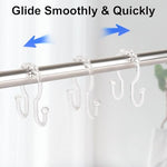 Resze double sided shower rings separating inner liner from outer curtain