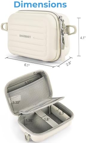 Bagsmart protective EVA hardshell camera bag beige