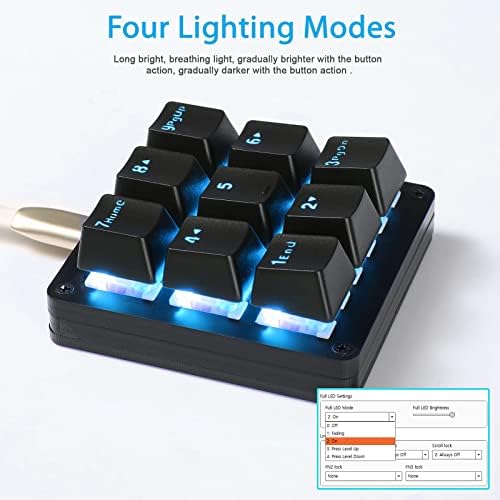 Close-up of Koolertron mechanical switch keycaps