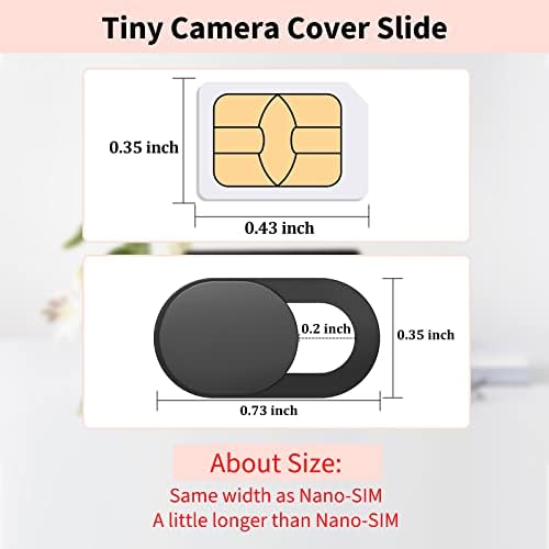 Ultra thin camera privacy blocker slider installed on a smartphone front lens