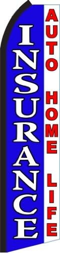 OnPoint Wares Insurance Auto Home King Flag front view outdoor advertising banner
