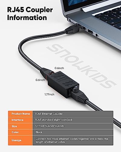 Snowkids RJ45 female to female connector pair
