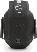 Angled studio shot of the lightweight Walker's passive ear protection showcasing the comfortable cushioned ear pads.