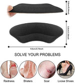 Self adhesive heel grips for loose shoe fit improvement
