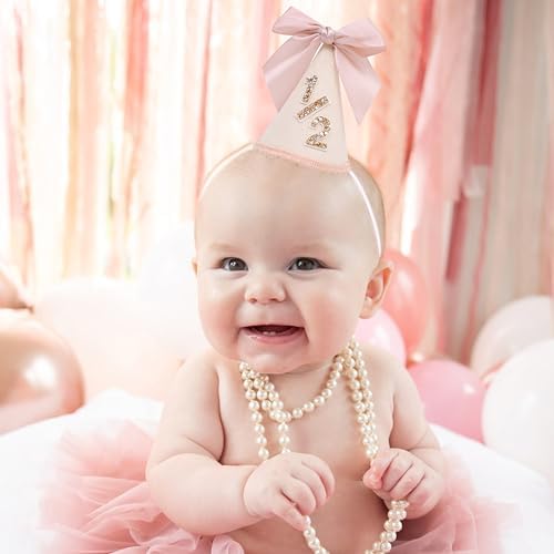 Adjustable elastic band detail on Lingana half birthday hat