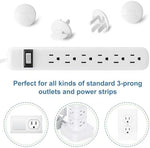 PRObebi child proof plug covers installed on white wall outlet