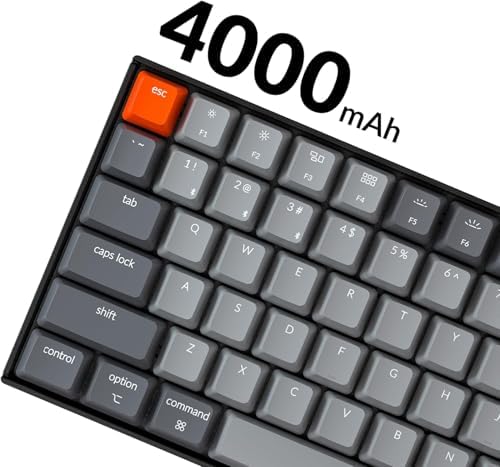 Keychron K4 keyboard with Mac and Windows keycaps layout