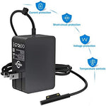 Kabcon power adapter neatly tucked inside its included black travel carry bag for easy portability.