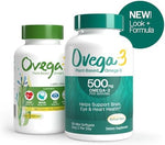 Ovega 3 plant based omega 3 daily supplement allergy warnings and description