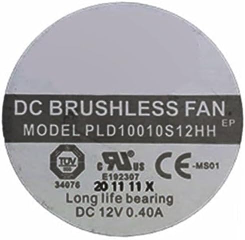 Measurement demonstration of the forty millimeter distance between the cooling fan mounting holes.