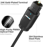 Slim fiber optic cable profile view