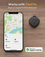 ATUVOS item tracker tags showing slim water resistant design next to keys