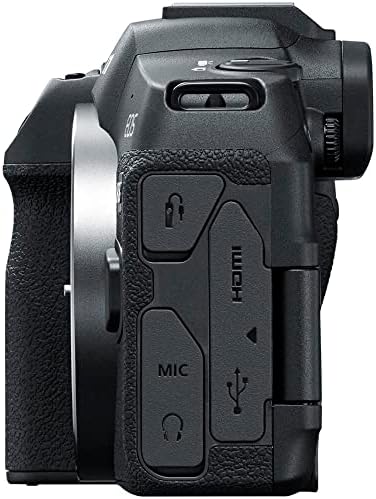 Rear view of the Canon EOS R8 camera highlighting the fully articulating vari-angle touchscreen LCD monitor