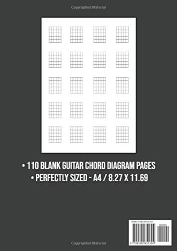 Blank Guitar Chord Diagram Notebook: Blank Chord Book | 110 Pages - Image 3