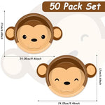 Two styles of Naozinebi monkey cartoon paper plates