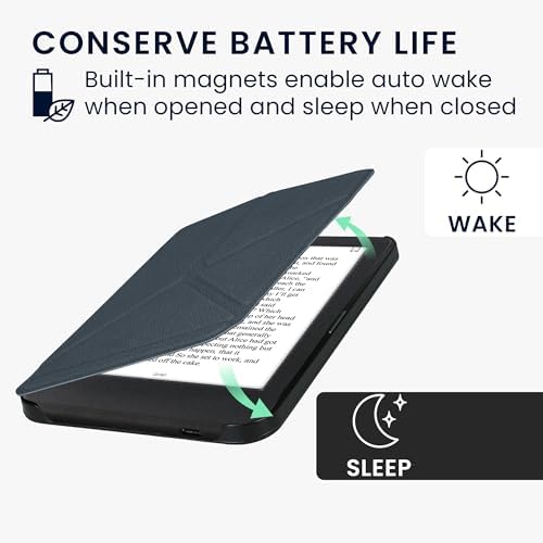 Origami fold stand feature on kwmobile Kobo case