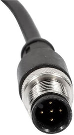 ELECBEE M12 Cable Connector 5 Pins Male Straight Aviation Plug Electrical Cable 1.5M AWG22 A Code - Image 1