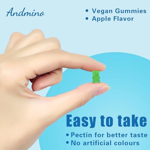 Andmino HMB and L-Leucine Gummies side view showing 120 count