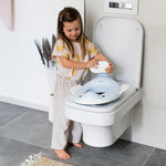 Kindsgut child friendly non slip toilet reducer base showing rubberized grip